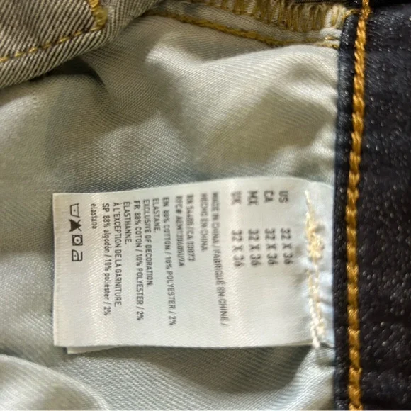 American Eagle Outfitters, Men’s Jeans, Slim Straight 32 x 36 ,NEW without tags - Picture 6 of 7